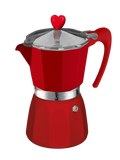 Red Moka Pot