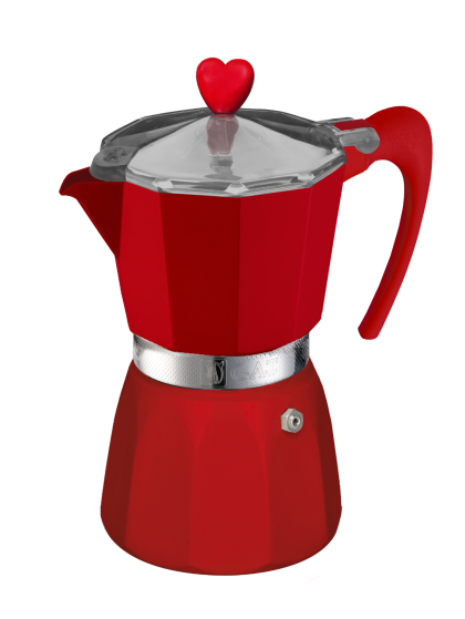 Red Moka Pot