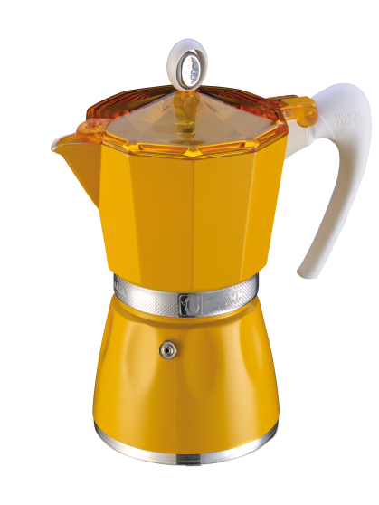 Yellow Moka Pot